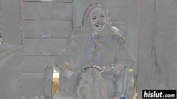 Hatalmas cicis milf titkárnőt dugnak az irodában Thumb